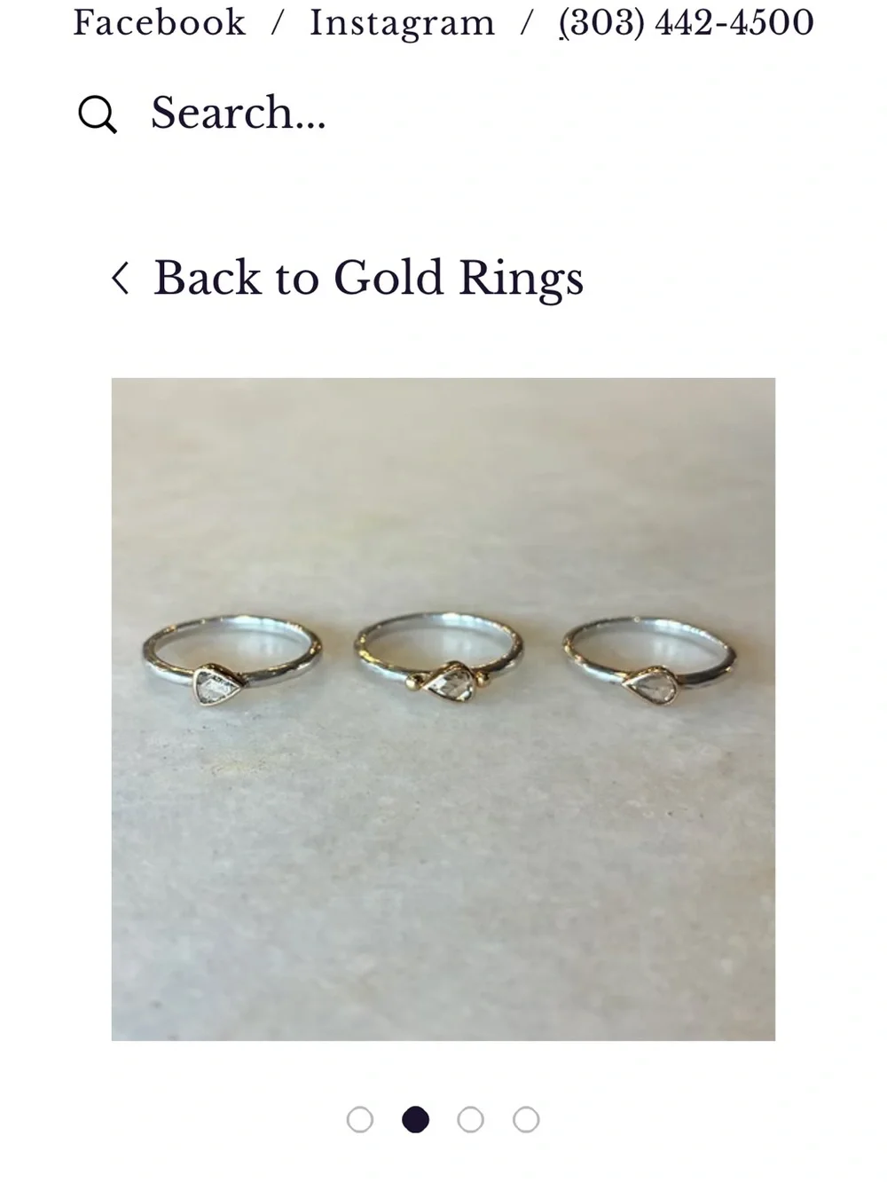 Kate Maller - Rose Cut Diamond Staking Ring | Sterling Silver and 14K | 4.5